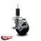 Service Caster 3.5'' Phenolic Swivel 1-1/4'' Expanding Stem Caster with Brake SCC-EX20S3514-PHS-TLB-114 - alternate 2